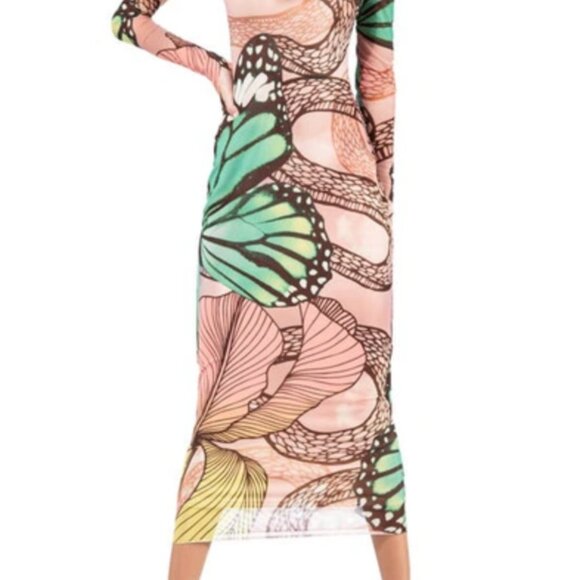 AFRM Butterfly Dress | 2XL - Picture 2 of 4